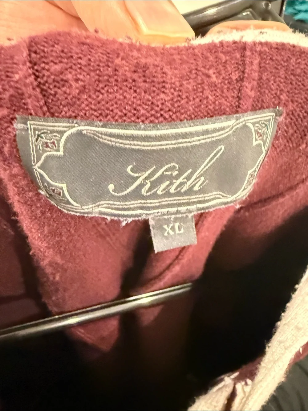 Kith NY to the World Knit Rugby Polo Burgundy Wine Men’s XL Fall 2023